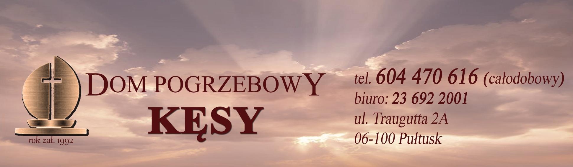 Banner usługi pogrzebowe